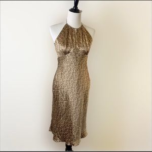 Laundry by Shelli Segal Silk Halter Dress